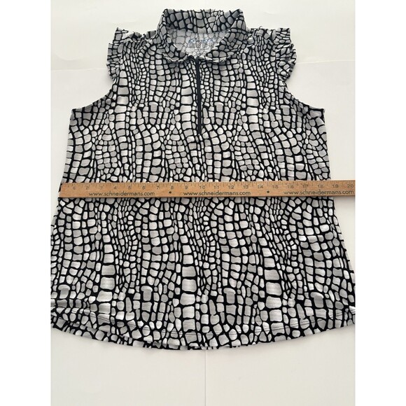 IBKUL 1/4 Zip Shirt Size Large Black Gray UPF 50 Golf Performance Pickleball - Picture 13 of 15